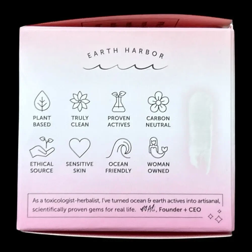 Earth Harbor Siren Silk Bio-Retinol Hydration Cream 2 oz Sea Retinol Vegan NIB